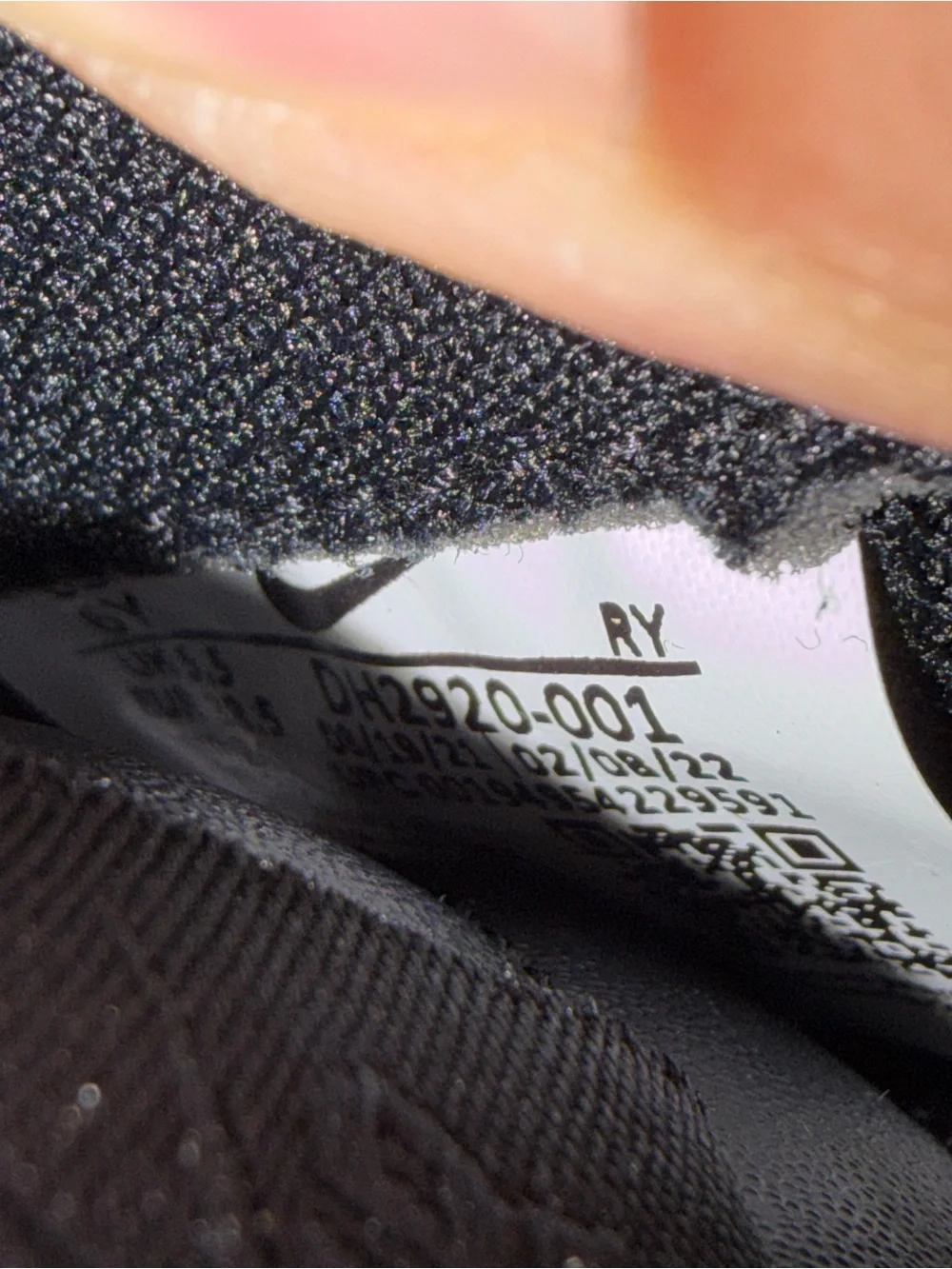 Nike Air Force 1 Triple Black Sneakers, Size 6Y / 7.5W BNIB DH2920-001